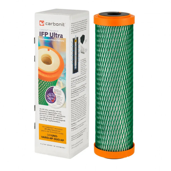 carbonit® Filtereinsatz IFP Ultra mit 0,5 L Trinkflasche aus Tritan™