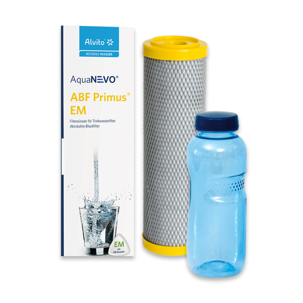 Alvito® Filtereinsatz ABF Primus EM mit 0,5 L Trinkflasche aus Tritan™