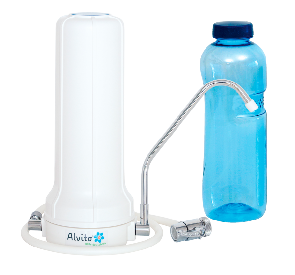 Alvito® Easy Basic Auftischfilter mit Tritan™ Trinkflasche 1 Liter