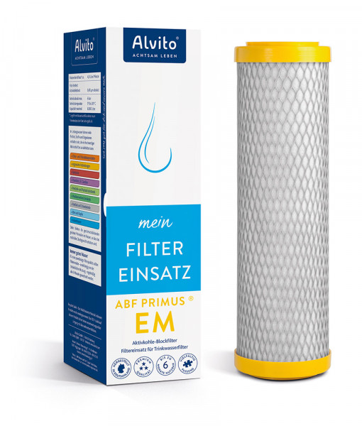 Alvito® Filtereinsatz ABF Primus EM mit 0,5 L Trinkflasche aus Tritan™