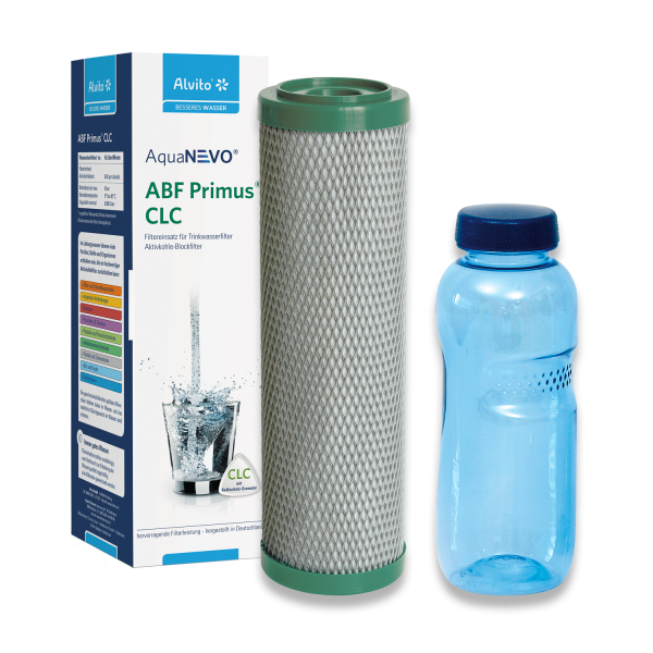 Alvito® Filtereinsatz ABF Primus CLC mit 0,5 L Trinkflasche aus Tritan™