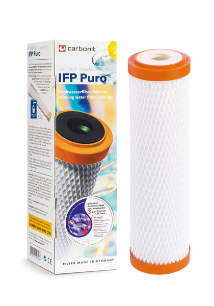 carbonit® Filtereinsatz IFP Puro mit 0,5 L Trinkflasche aus Tritan™